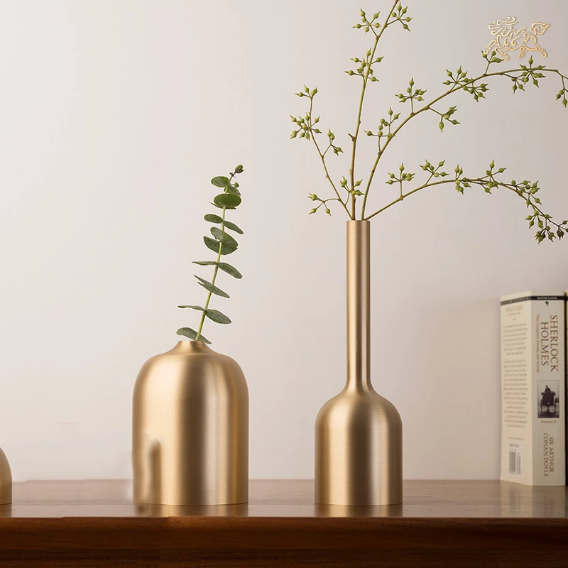 

Nordic Vases Home Decor Copper Home Decoration Accessories For Living Room